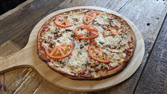 Gluten Free crust with vegan cheese